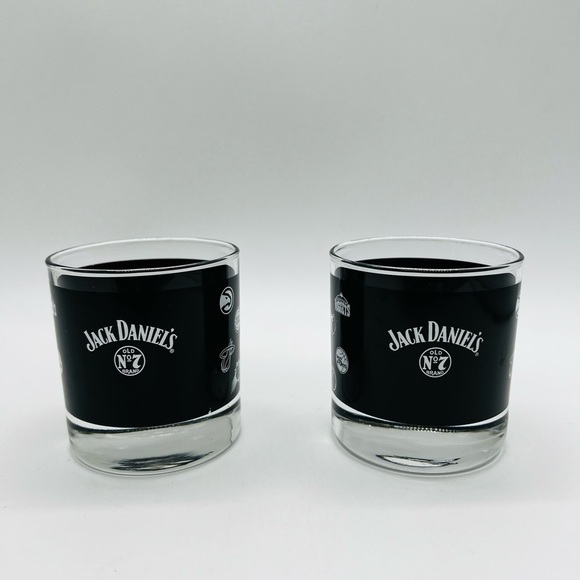 JACK DANIEL’S SET OF 2 NBA HIGHBALL GLASSES - Picture 14 of 14